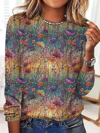 Floral Casual T-Shirt