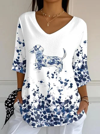 Crew Neck Cotton Vintage Regular Fit T-Shirt