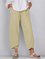 Cotton Pocket Stitching Casual Plain Pants
