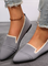 Street All Season Mesh Fabric Contrast Stitching Shallow Shoes