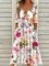 Casual Half Open Collar Dress With No