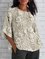 3D Printing Vintage Loose Crew Neck T-Shirt