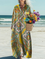 Women's Flowers Art Print Casual Dress