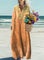 Women's Vintage Art Print Casual Dress
