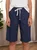 Women Casual Linen & Cotton Bottoms Shorts