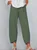 Women Solid Casual Linen Cotton Pants