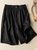 Casual Plain Pocket Stitching Loose Shorts