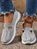 Mesh Fabric Casual Plain Shallow Shoes