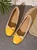 Bowknot Colorblock Ballet Flats