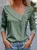 Buckle Asymmetrical Casual Plain T-Shirt