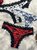 Sexy lace patchwork Halloween printed graffiti women's underwear