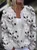 Maple Leaf Simple Crew Neck Loose Cardigan