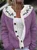 Scottish thistle color blocked knit sweater cardigan