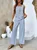 Women's Plain Daily Going Out Two-Piece Set Black-white Casual Summer Top With Pants Matching Set