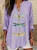 Casual Animal Shawl Collar Blouse