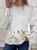 Women's Floral Spring Print Round Neck Long Sleeve T-Shirt