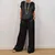 Women's Plain Daily Going Out Two-Piece Set White Casual Summer Top With Pants Matching Set