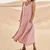 Women's Sleeveless Summer White Plain Split Joint Crew Neck Daily Going Out Casual Maxi A-Line Fit & Flare Dress Dress