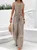 Women's H-Line Cami V Neck Daily Going Out Casual Knot Geometric Summer Long Jumpsuit Romper