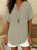 Women's Fashion Casual V-neck Short Sleeve Shirt