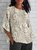 3D Printing Vintage Loose Crew Neck T-Shirt