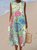 Regular Fit Simple Cotton Floral Dress With No