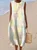 Regular Fit Colorblock Vacation Cotton Dress With No