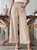 Plain Regular Fit Linen Casual Pants