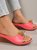 Pu Summer Simple Plain Slide Sandals