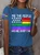 Retro We The People Means Everyone Print T-Shirt