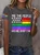 Retro We The People Means Everyone Print T-Shirt