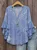 Women's Bohemian Pattern V-Neck Multi-Layered Lace Shirt