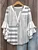 Women's Bohemian Pattern V-Neck Multi-Layered Lace Shirt