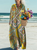 Women's Flowers Art Print Casual Dress