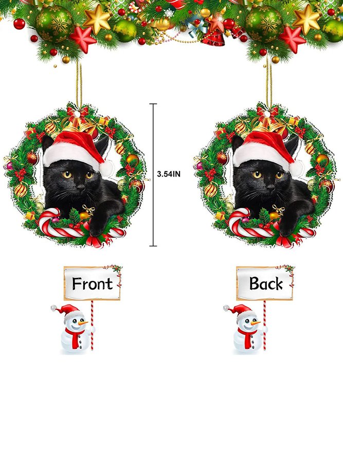 Cute Cat and dog Christmas Tree Hanging Decoration