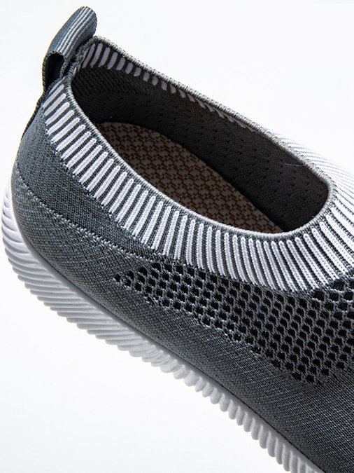 Mesh Fabric Sports Plain Casual Shoes