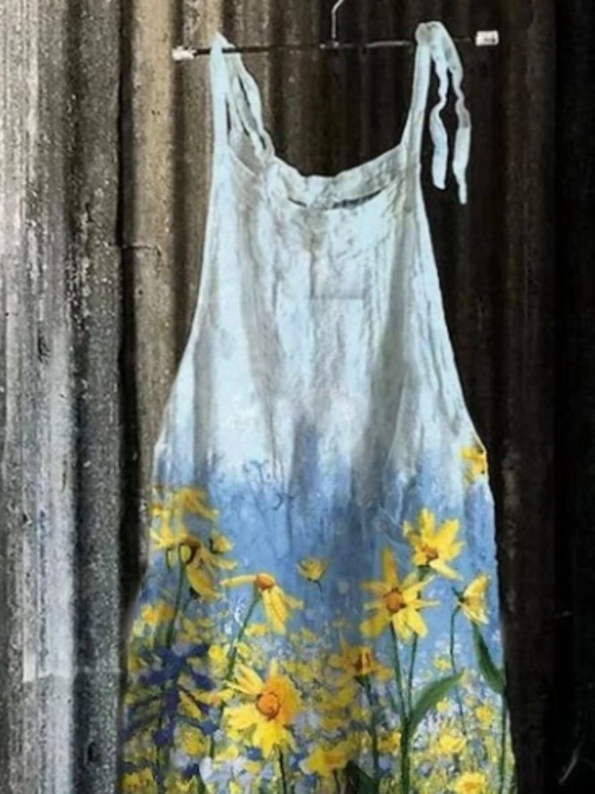 Casual Linen Jumpsuit