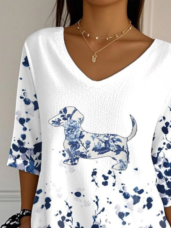 Crew Neck Cotton Vintage Regular Fit T-Shirt