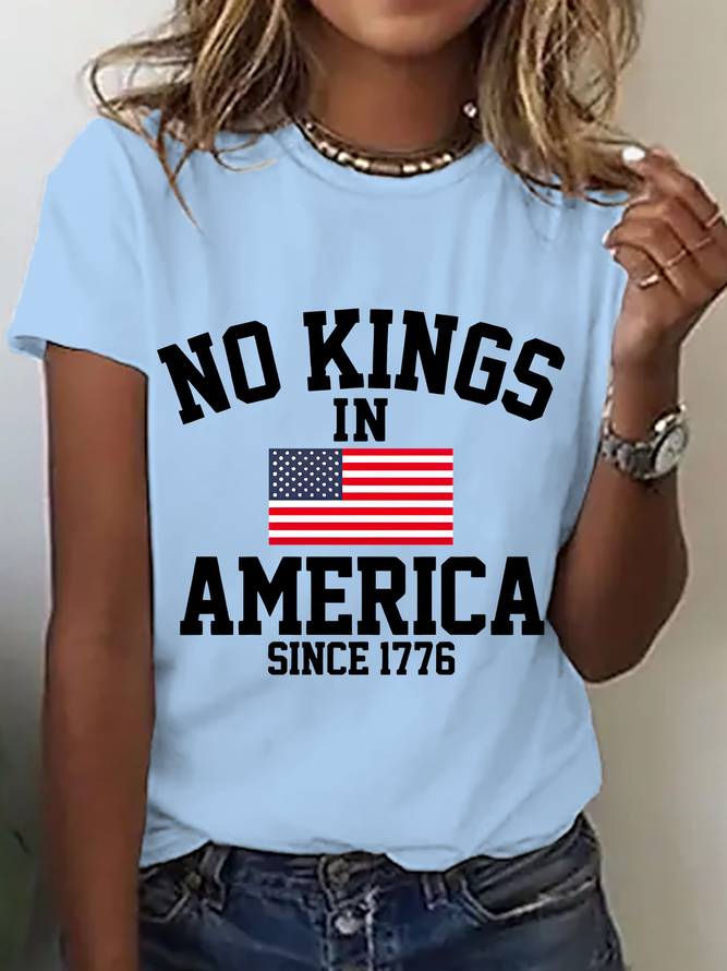No Kings In America Since 1776 Cotton T-Shirt