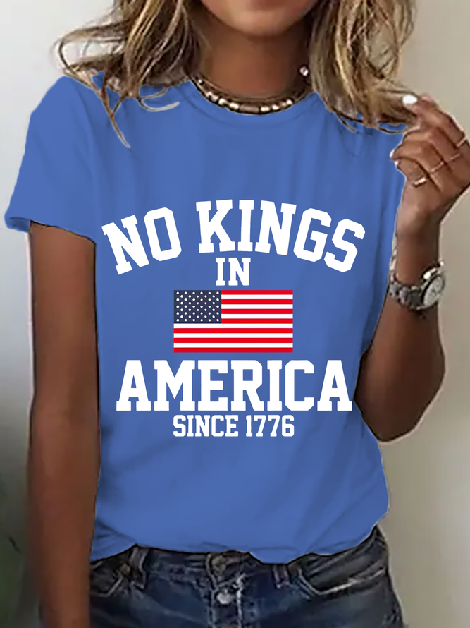 No Kings In America Since 1776 Cotton T-Shirt
