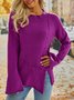 European and American large size retro casual irregular sweater