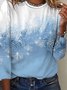 Casual Christmas Long sleeve T-Shirt Xmas T-shirt