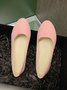 Multi-color Breathable Plain Velvet Simple Non-SlipSlip On Shallow Shoes Non-Slip Flat Heel Shoes