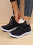 Casual Warm Fur Lined Lace-Up Boots