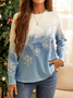 Casual Christmas Long sleeve T-Shirt Xmas T-shirt
