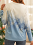 Casual Christmas Long sleeve T-Shirt Xmas T-shirt