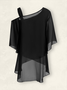 Casual Loose One Shoulder Two-Piece Set