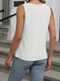 Women's Sleeveless Tank Top Summer Black Plain Ruched Crew Neck Daily Going Out Simple Top